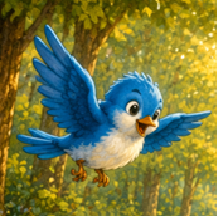 Lumo Stories-Blue bird's warning