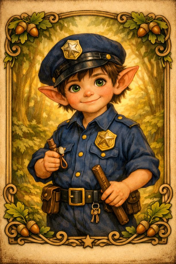 Police Elf Portrait